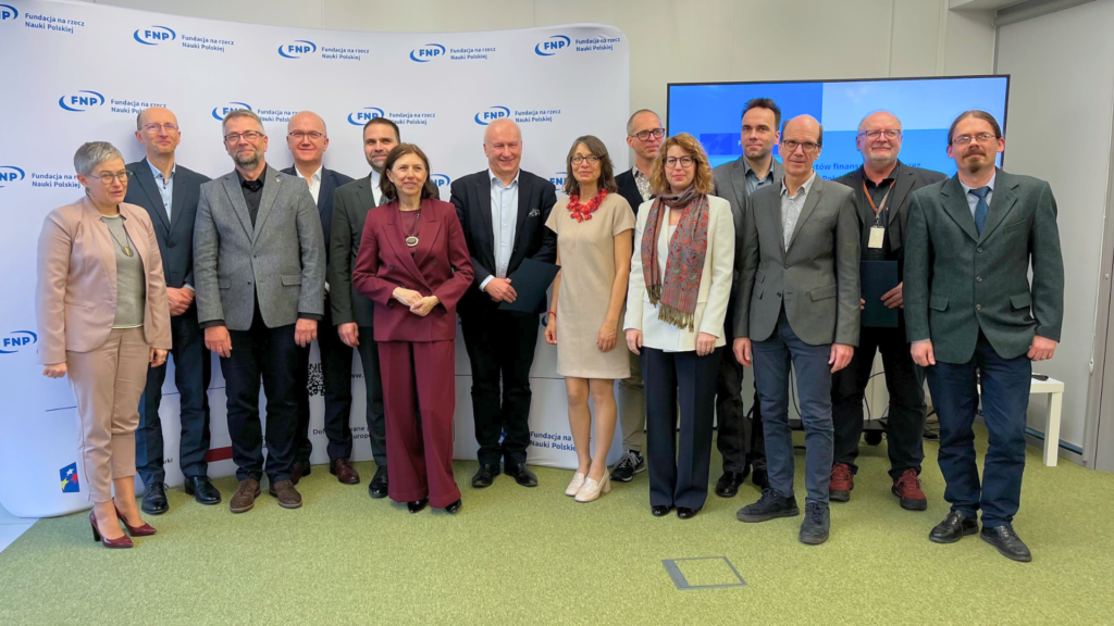Zdjęcie grupowe | Spotkanie zorganizowane przez Fundację na rzecz Nauki Polskiej dla beneficjentów Działania Międzynarodowe Agendy Badawcze